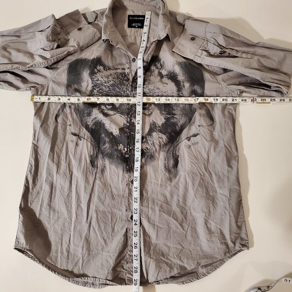 Calvin Klein Jeans Mens Size Medium Button Down - Picture 5 of 7